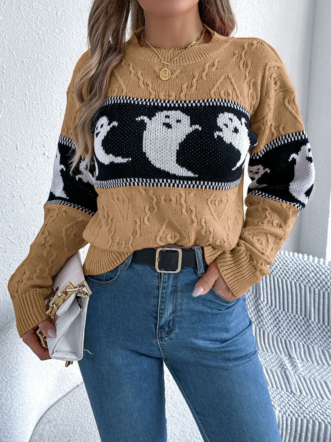 Ghost Round Neck Sweater