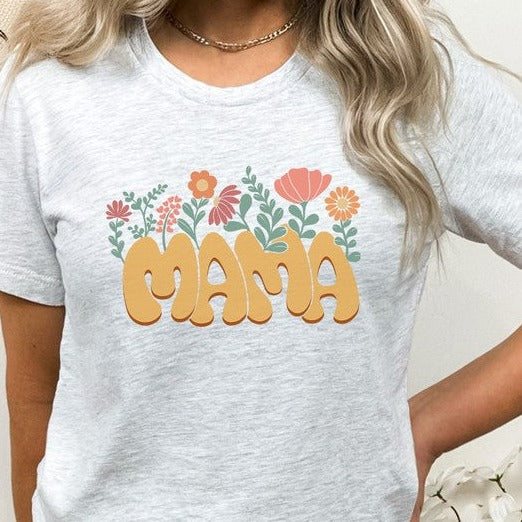 Mama Flower Garden Spring Time Graphic Tee