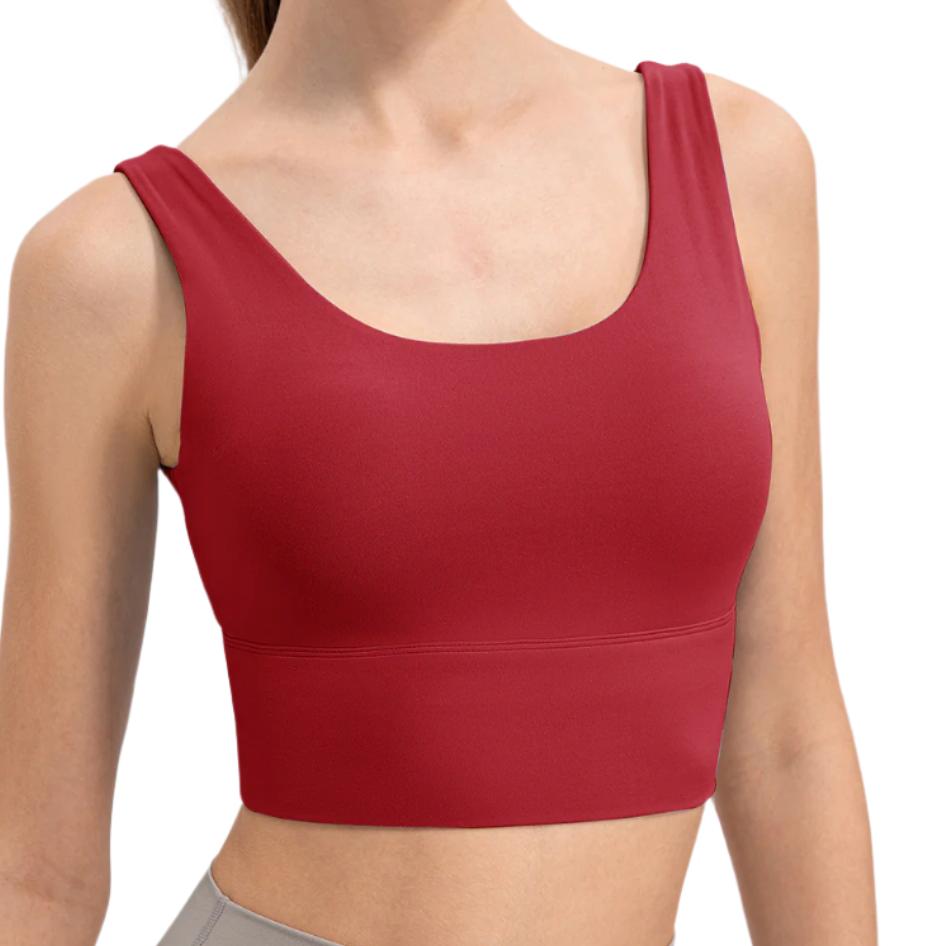 Scoop Neck Wide Strap Active Tank