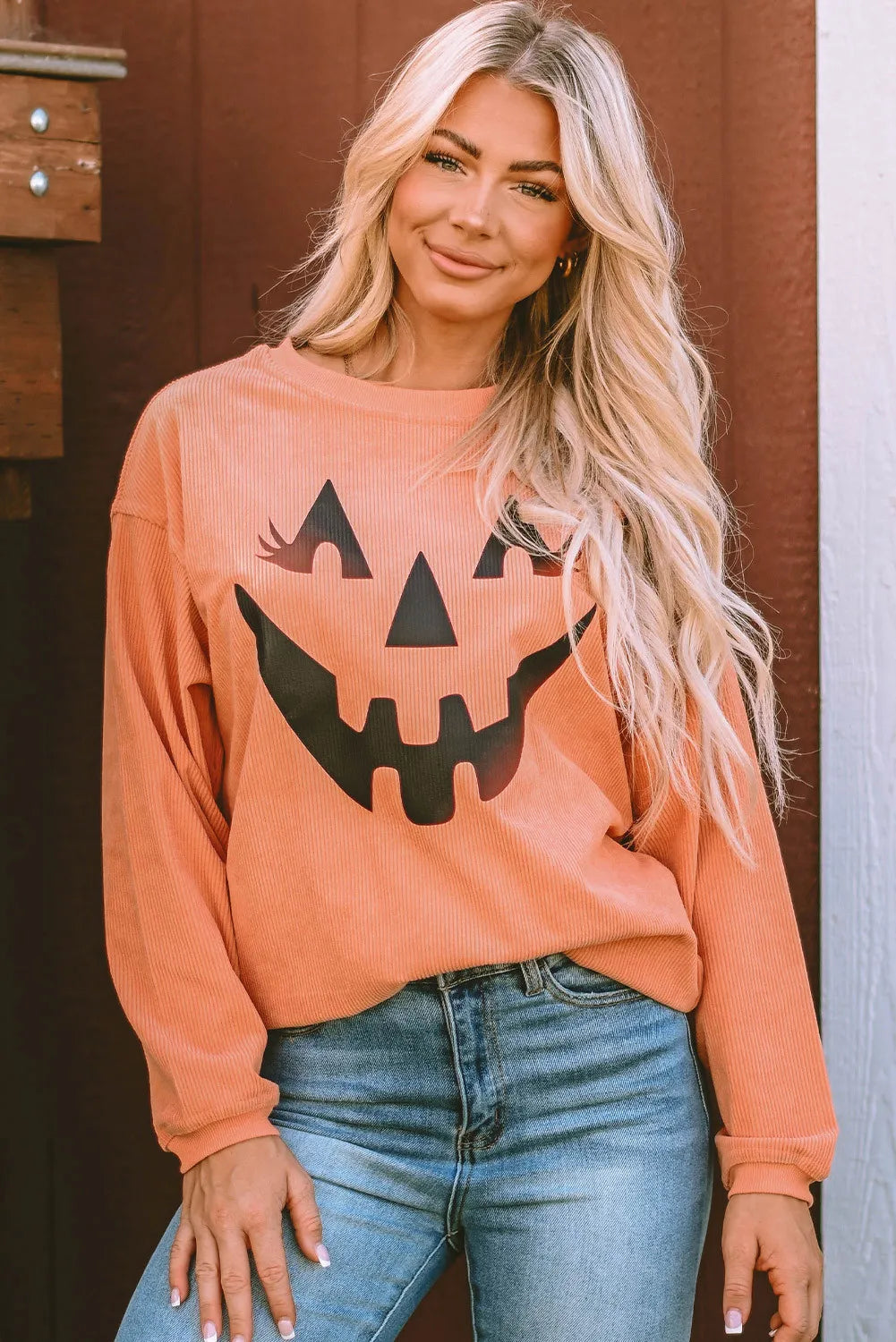 Jack-O'-Lantern Graphic Sweatshirt