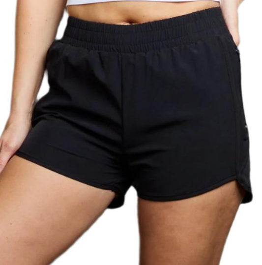 Zippered Pocket Active Shorts