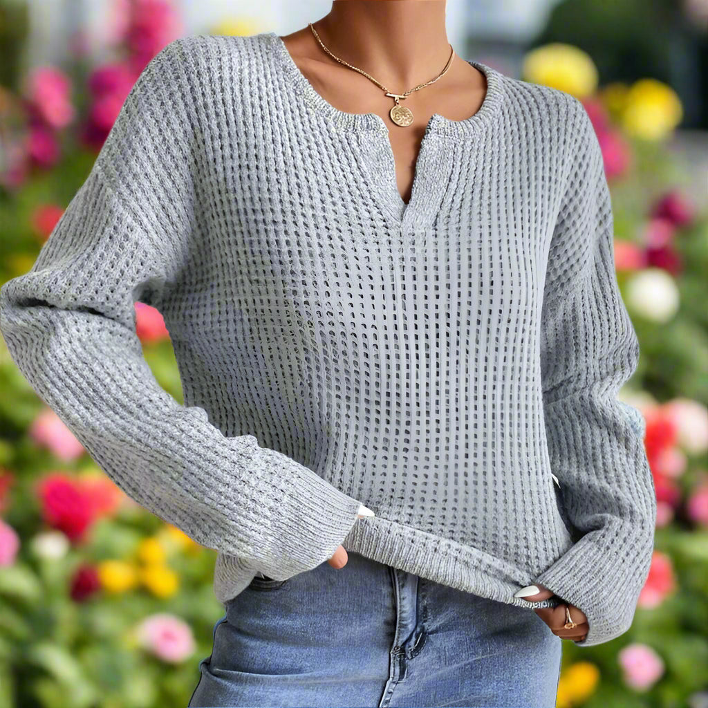 Loose V-Neck Sweater