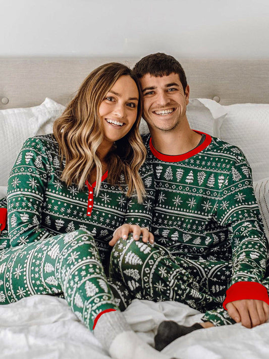 Parent-Child Matching Christmas Pajamas Set