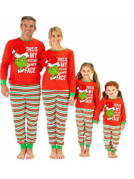 Parent-Child Christmas Grinch Pajamas Set