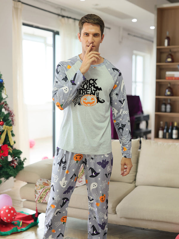 Family Matching Halloween Print Pajama Set