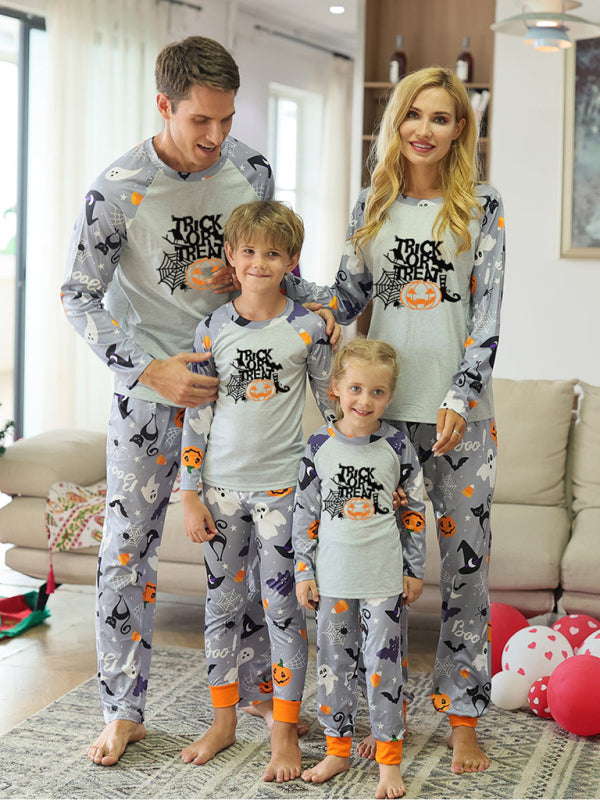 Family Matching Halloween Print Pajama Set