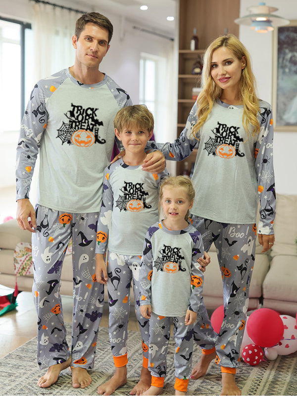 Family Matching Halloween Print Pajama Set