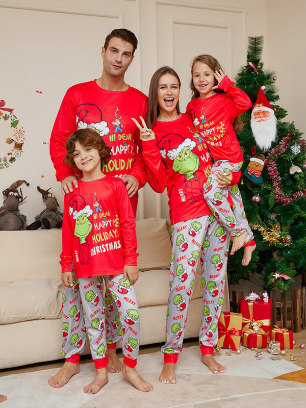 Grinch Christmas Parent-Child Pajama Set