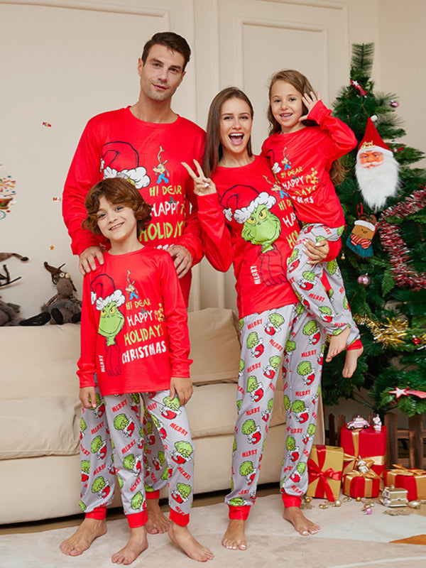 Grinch Christmas Parent-Child Pajama Set