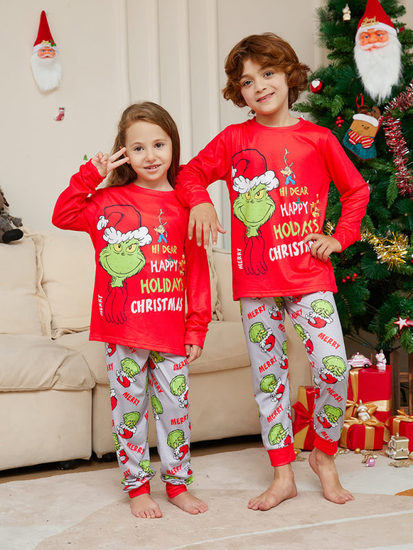 Grinch Christmas Parent-Child Pajama Set