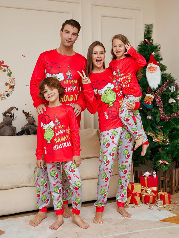 Grinch Christmas Parent-Child Pajama Set