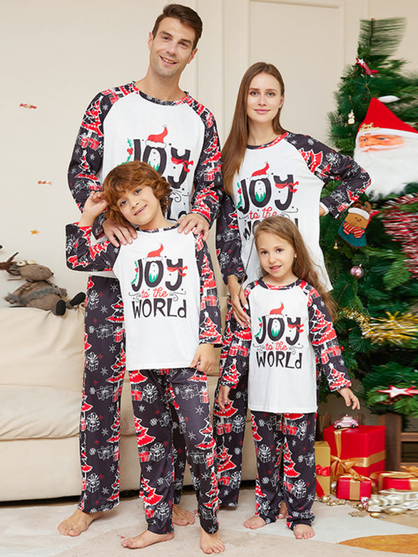 Joy To The World Christmas Parent-Child Pajama Sets