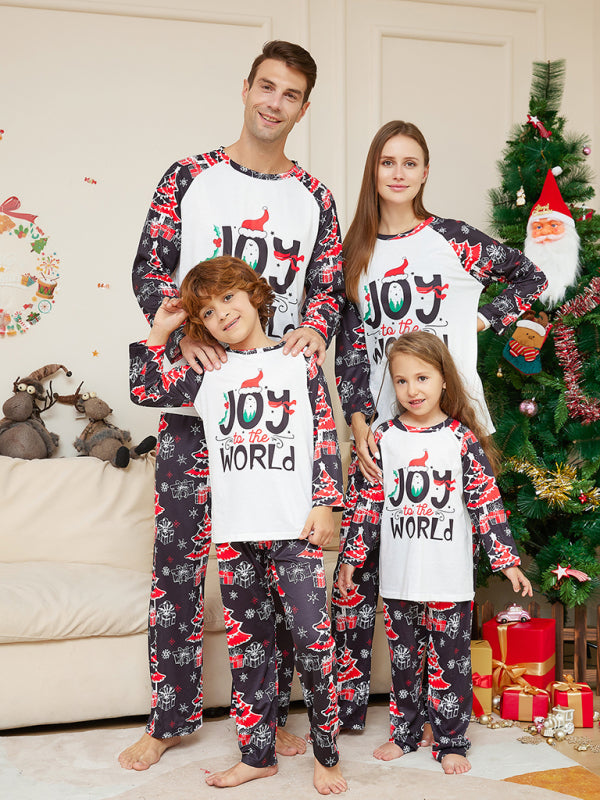 Joy To The World Christmas Parent-Child Pajama Sets