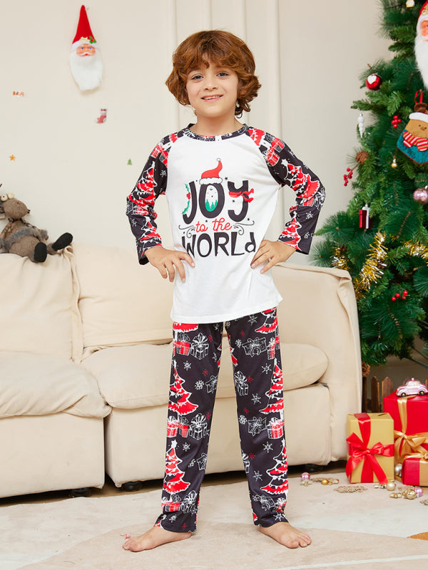 Joy To The World Christmas Parent-Child Pajama Sets