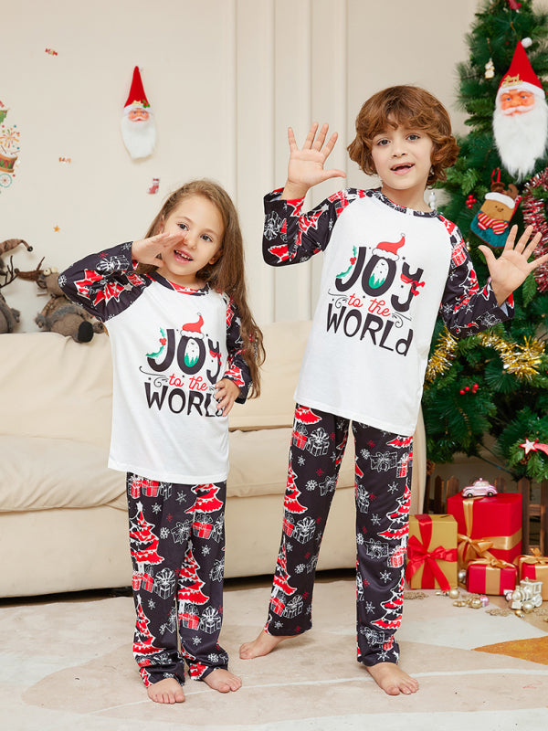 Joy To The World Christmas Parent-Child Pajama Sets