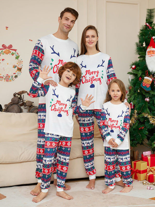 Merry Christmas Parent-Child Pajama Set