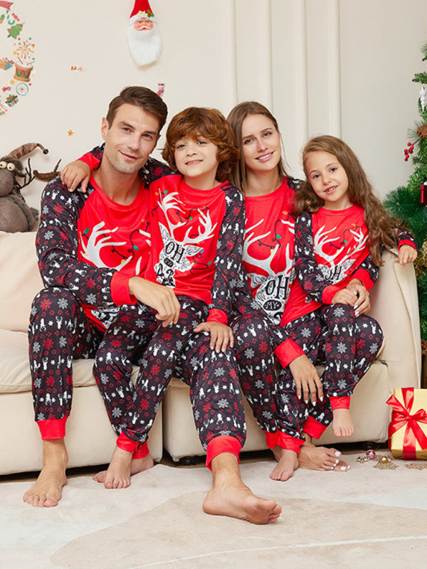 Christmas Reindeer Parent-Child Pajama Set