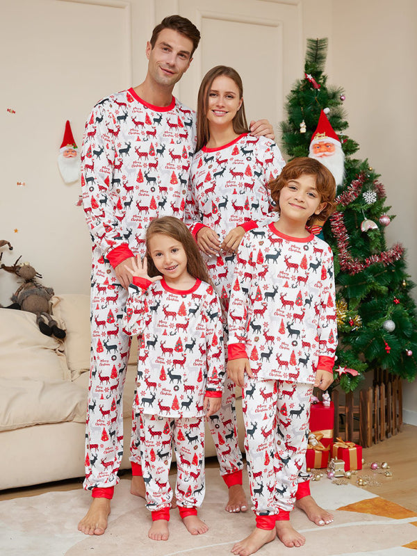 Christmas Print Parent-Child Pajama Set