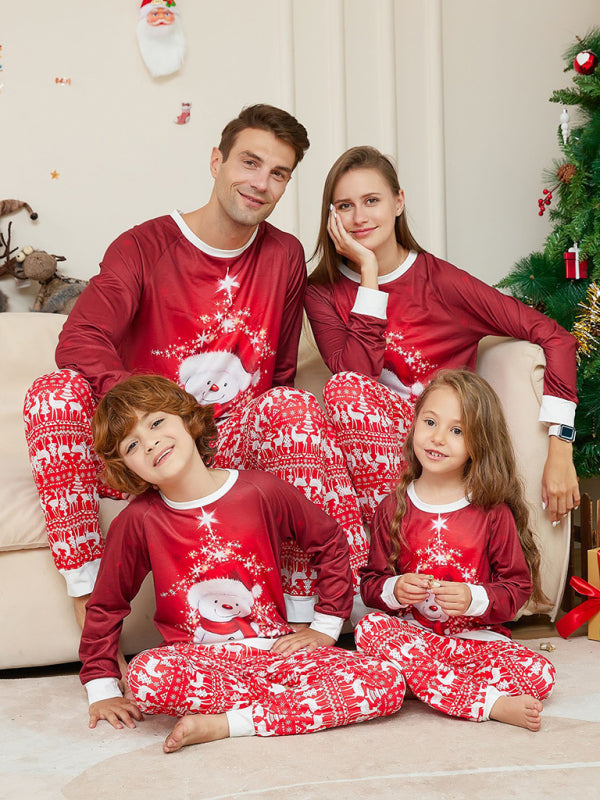 Snowman Christmas Parent-Child Pajama Set