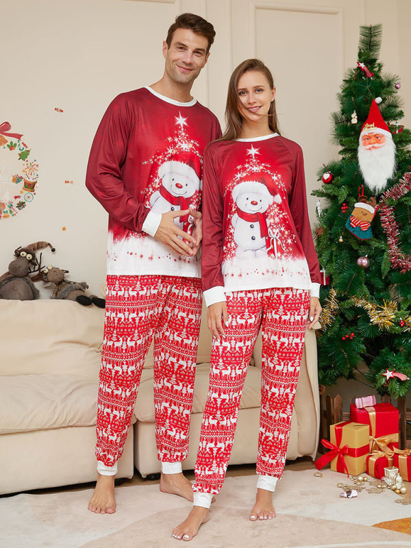 Snowman Christmas Parent-Child Pajama Set