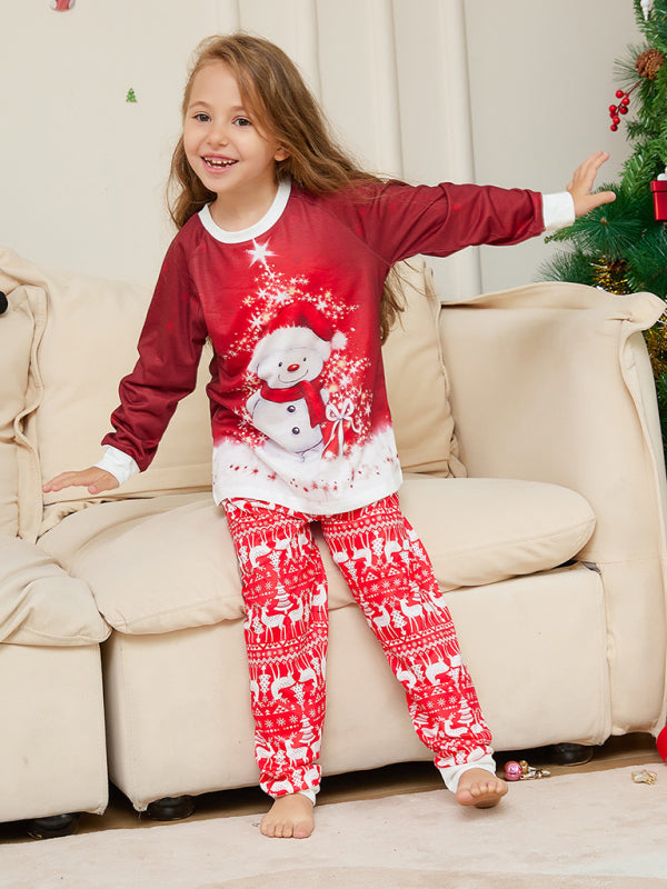 Snowman Christmas Parent-Child Pajama Set