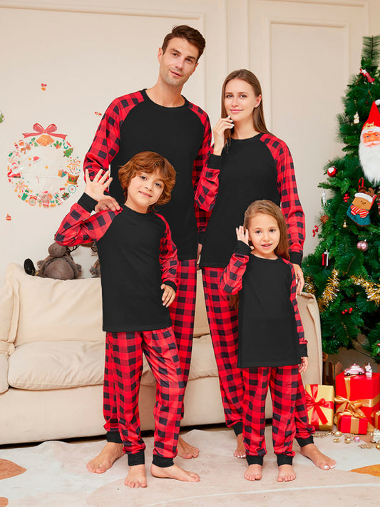 Christmas Plaid Parent-Child Pajama Set