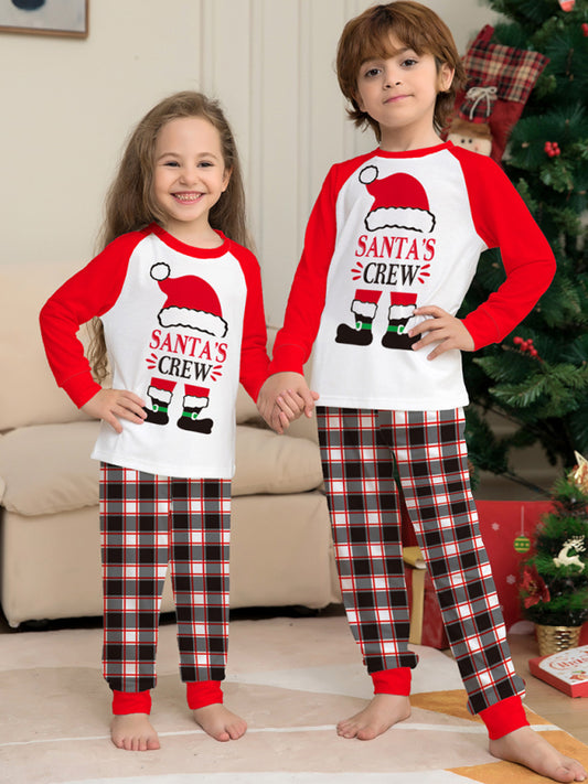 “Santa’s Crew” Parent-Child Christmas Pajama Set