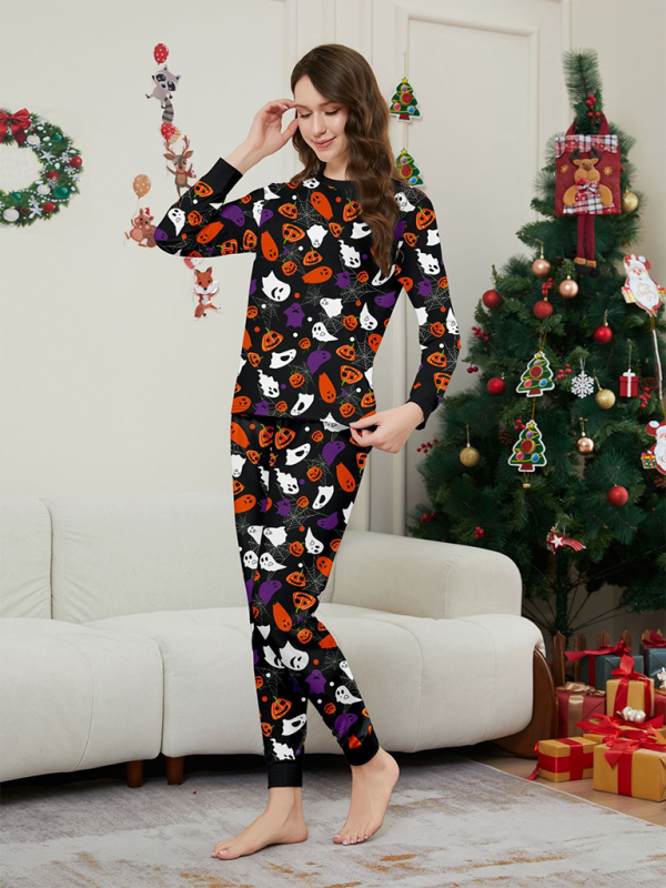 Halloween Party Printed Pajama Set