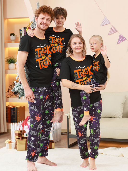 Halloween Parent-Child Trick Or Treat Pajama Set