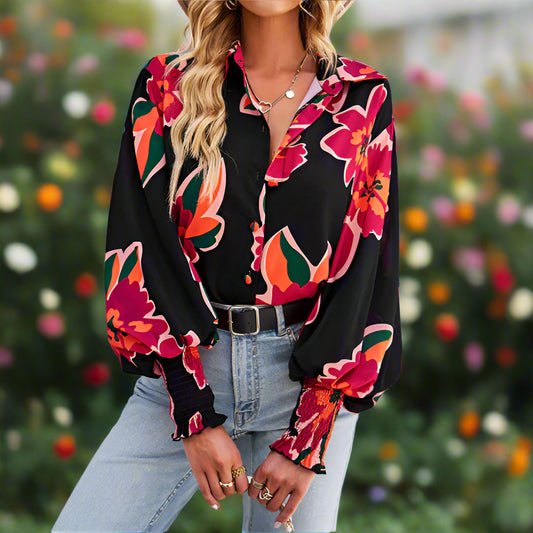 Long Puff Sleeve Top