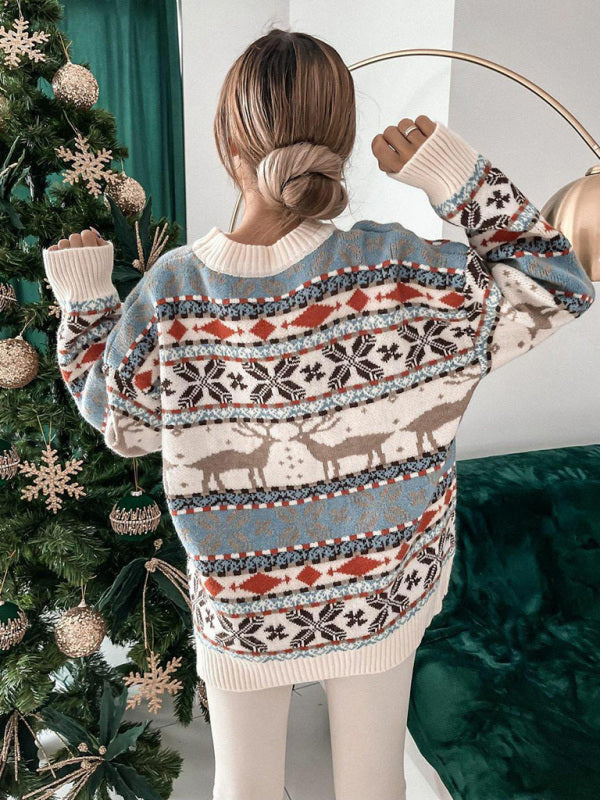 Reindeer Christmas Knit Sweater