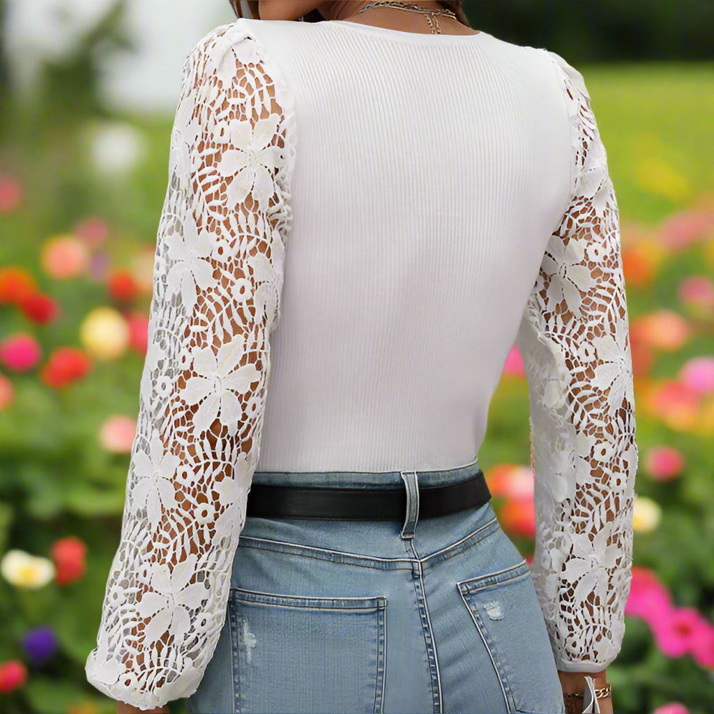 Floral Lace Long Sleeve Top