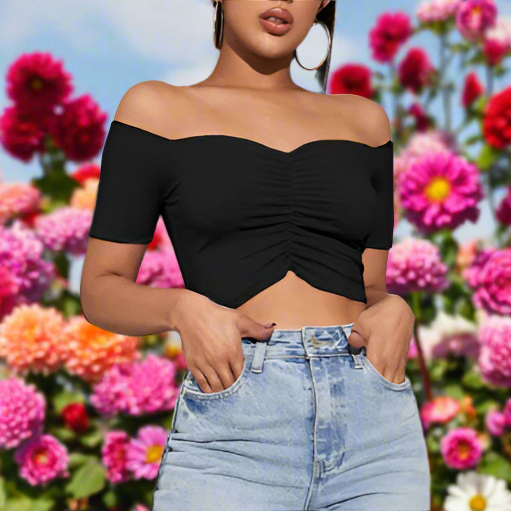 Off The Shoulder Crop Top