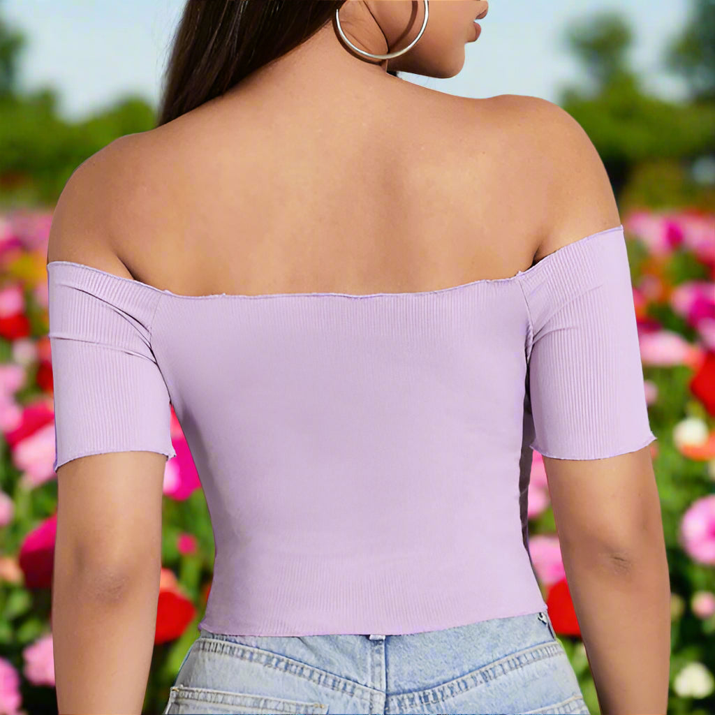 Off The Shoulder Crop Top