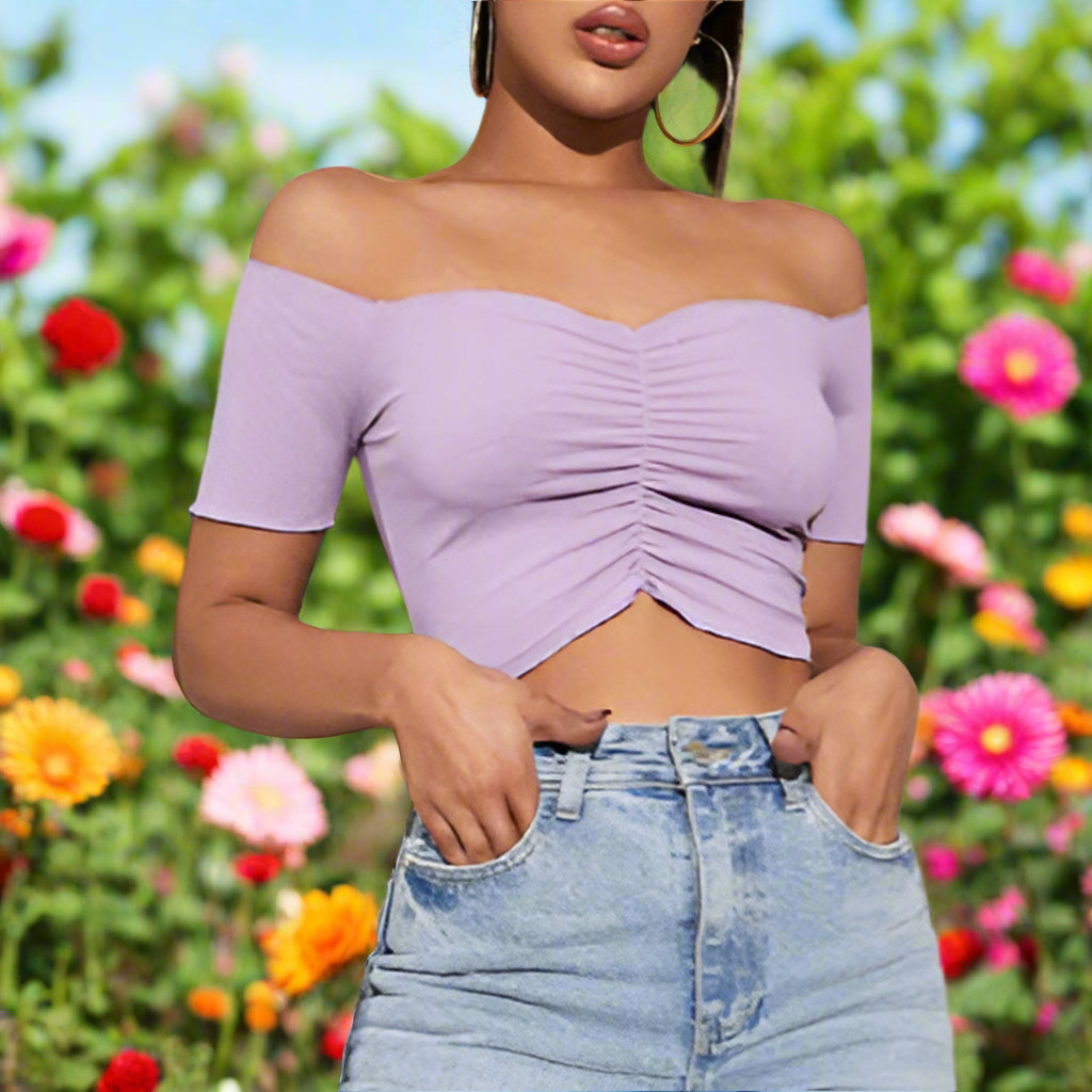 Off The Shoulder Crop Top