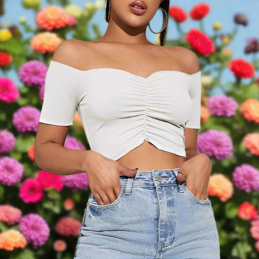 Off The Shoulder Crop Top