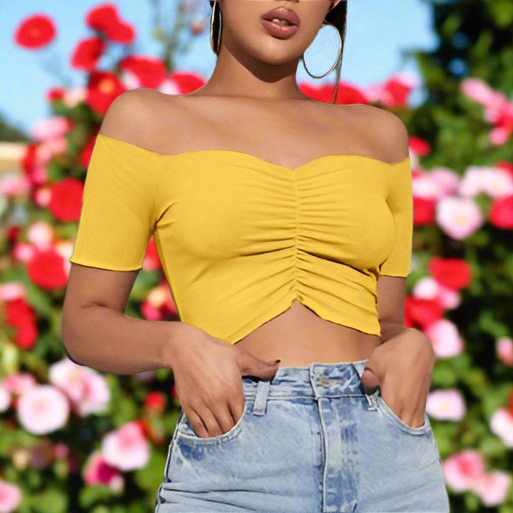 Off The Shoulder Crop Top