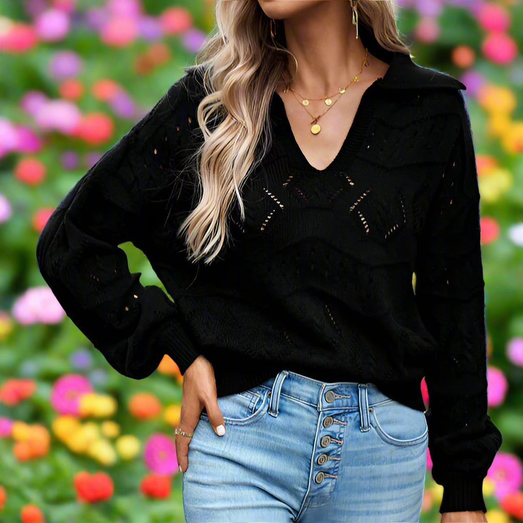 Long Sleeve Knit Top