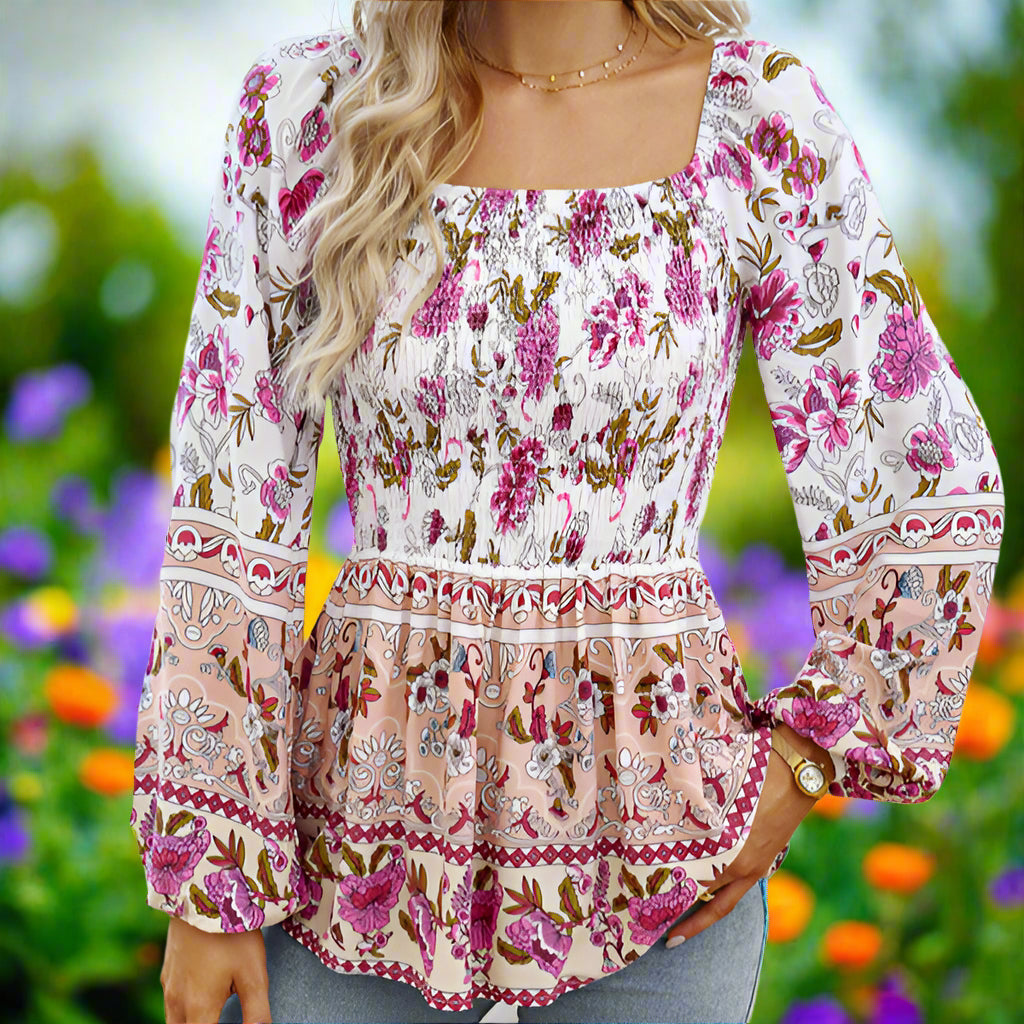 Floral Long Sleeve Top