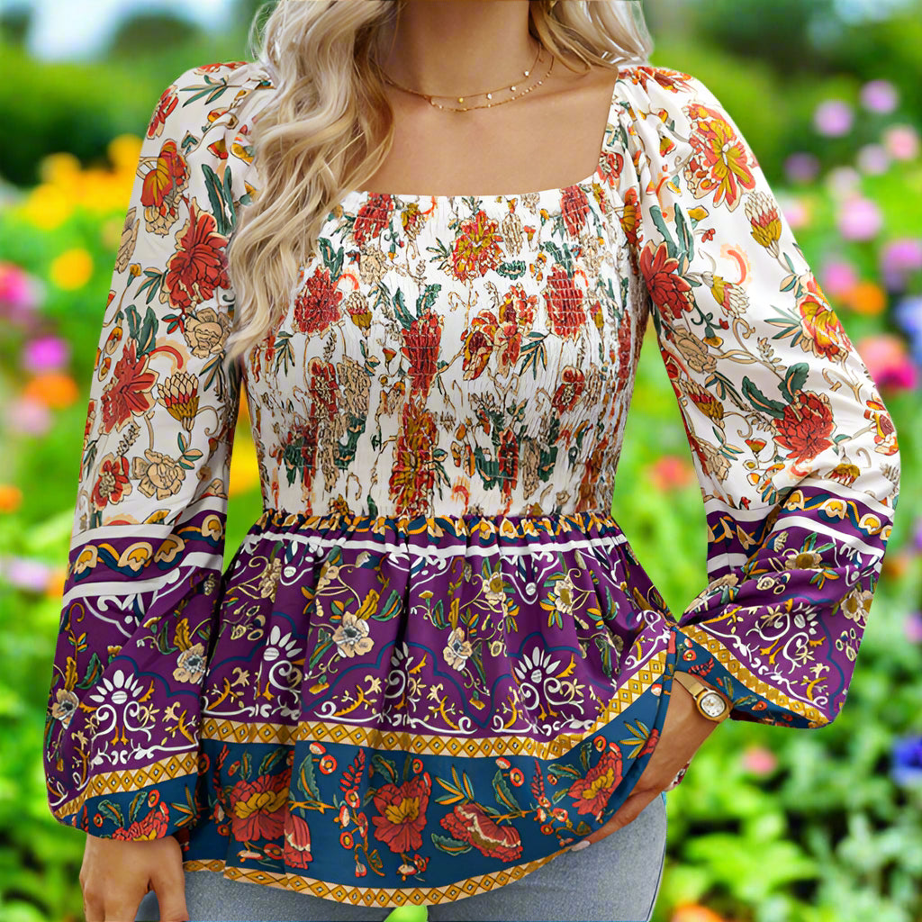 Floral Long Sleeve Top