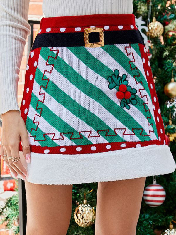 Knit Christmas Skirt