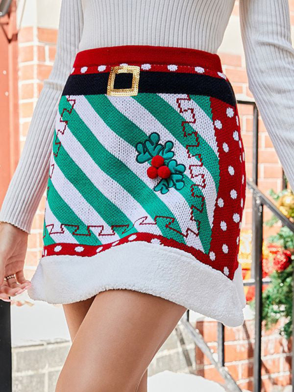 Knit Christmas Skirt