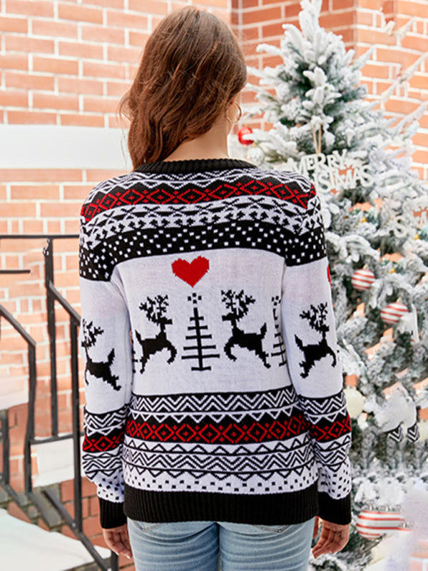 Reindeer Knit Christmas Sweater