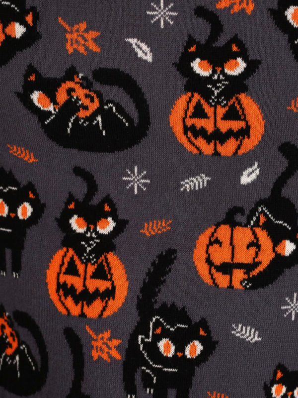 Halloween Round Neck Sweater