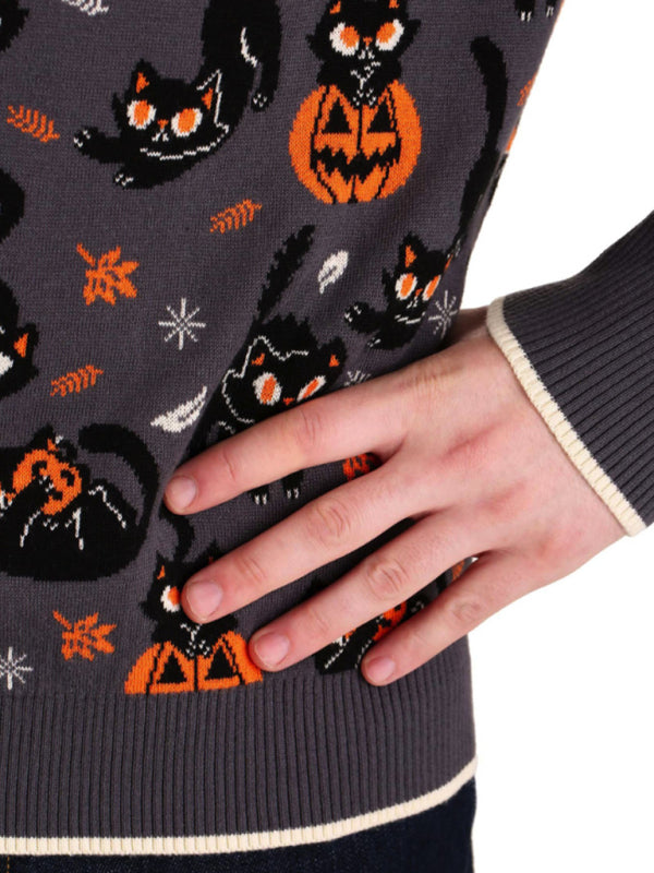 Halloween Round Neck Sweater