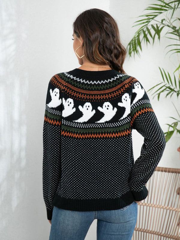 Halloween Ghost Knit Cardigan