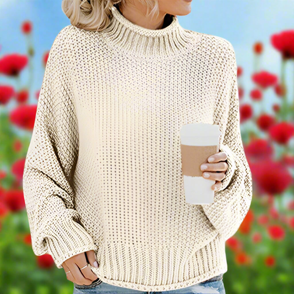 Knit Turtleneck Long Sleeve Sweater