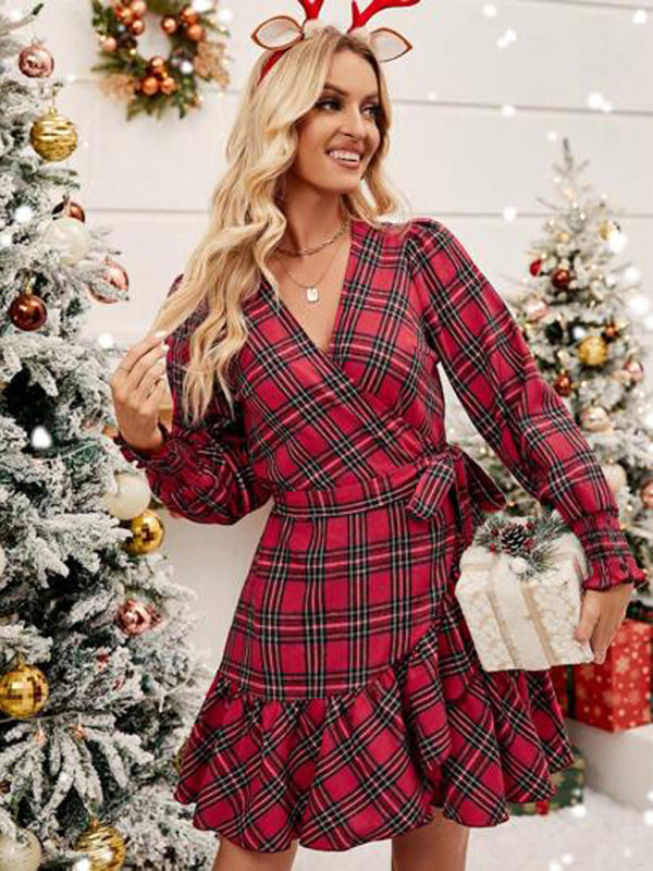 Plaid Christmas Dress