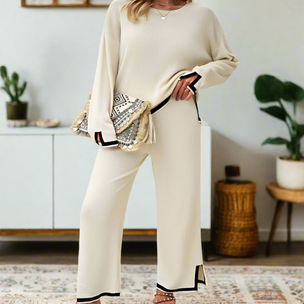 Long Sleeve Knit Pant & Top Set