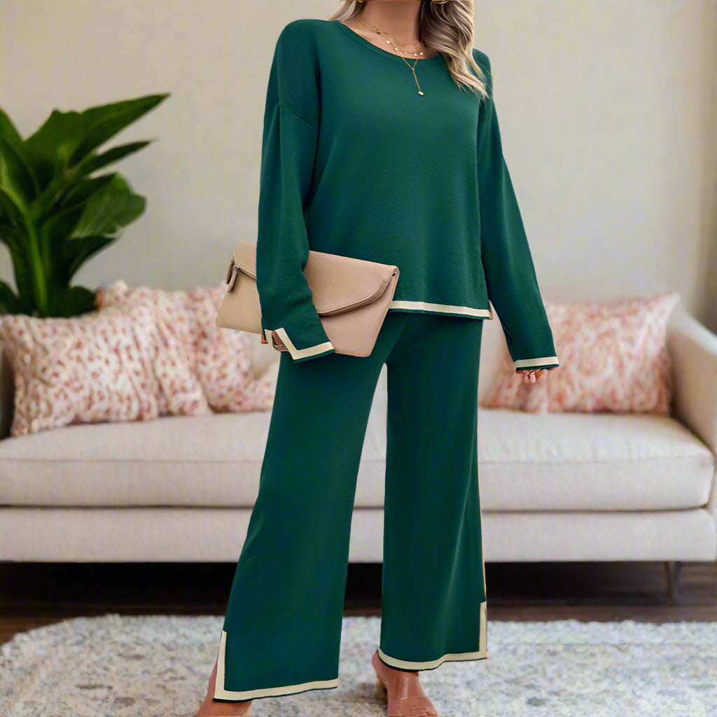 Long Sleeve Knit Pant & Top Set